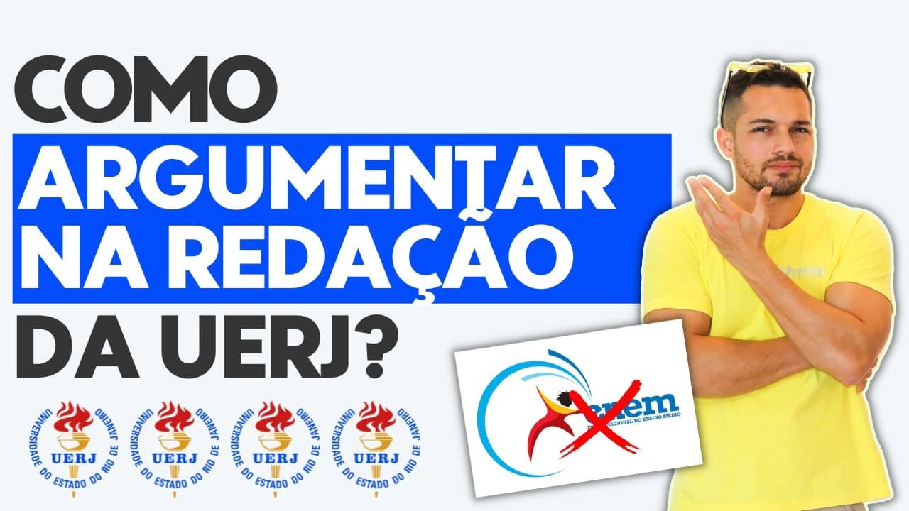 Thumbnail: Como ARGUMENTAR na Redação da UERJ?  | Profinho da Redação