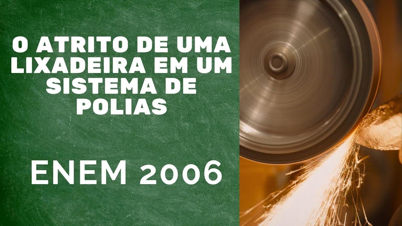 Thumbnail: Dinâmica ENEM 2006 - O atrito de uma lixadeira em um sistema de polias
