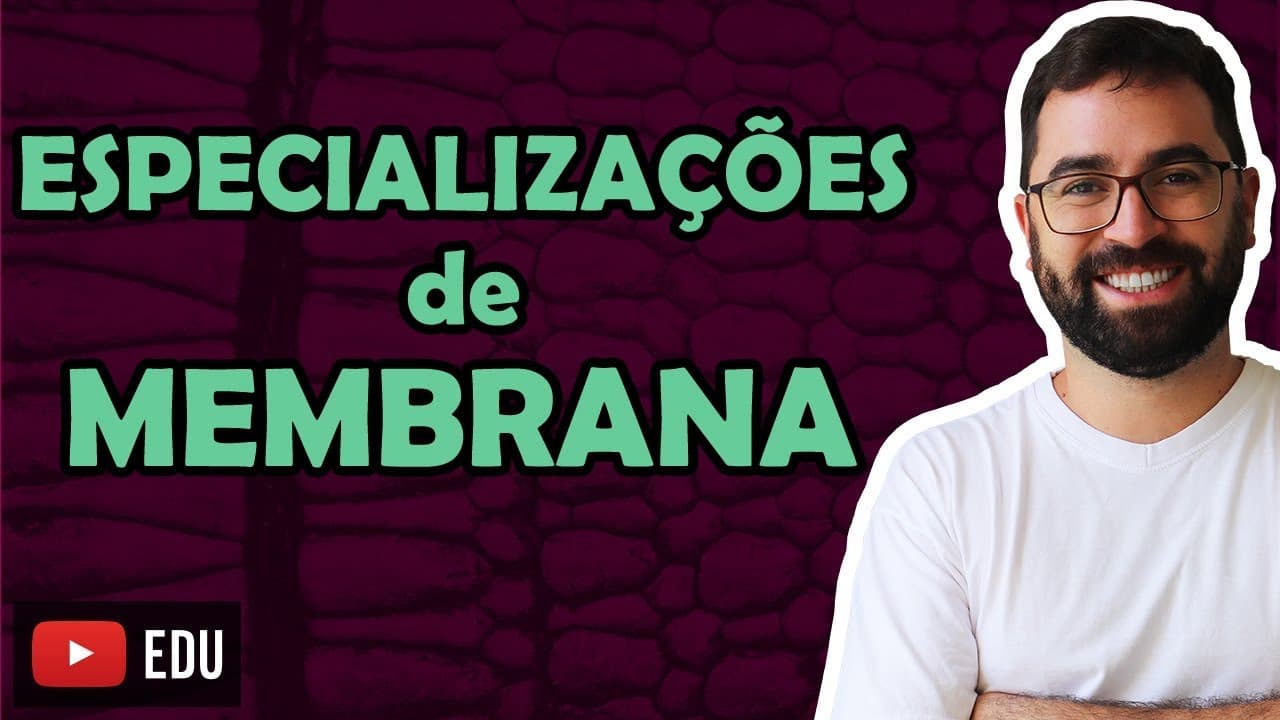 Thumbnail: Especializações de Membrana Plasmática - Aula 20 - Módulo I: Biologia Celular | Prof. Gui