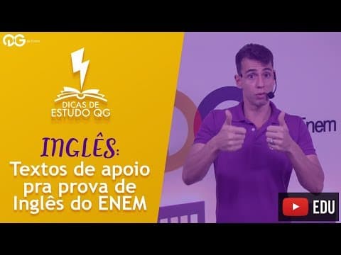 Thumbnail da aula: Inglês no ENEM: Como Estudar?