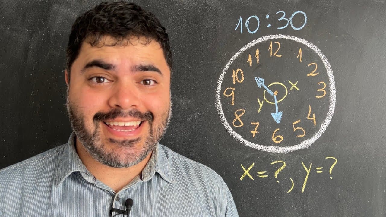 Thumbnail: 🕥 Ângulos dos Ponteiros do Relógio às 10:30, você sabe calcular?