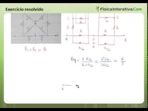 Thumbnail da aula: Associação de resistores mista - Exercício resolvido - (1/2)