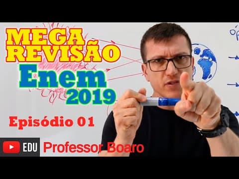 Thumbnail da aula: MEGA REVISÃO COMPLETA DE FÍSICA PARA O ENEM 2020 - EPISÓDIO #1   Prof  Boaro do Canal Física