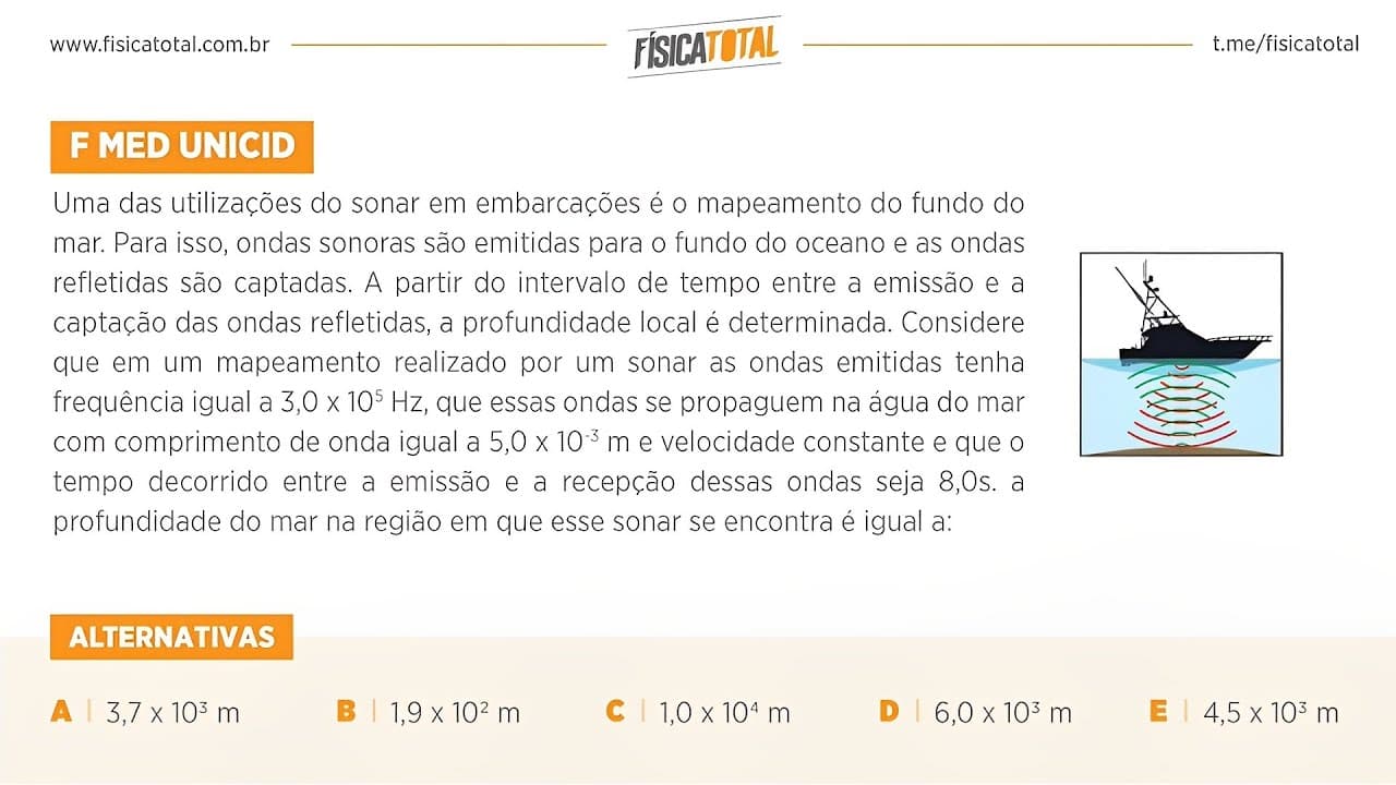 Thumbnail: Lista 03 EXEMPLO 26 Reflexão Sonora | Sonar