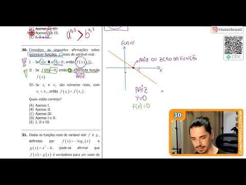 Thumbnail da aula: [UFRGS 2019] 30 - Considere as seguintes afirmações sobre quaisquer funções f reais de variável real