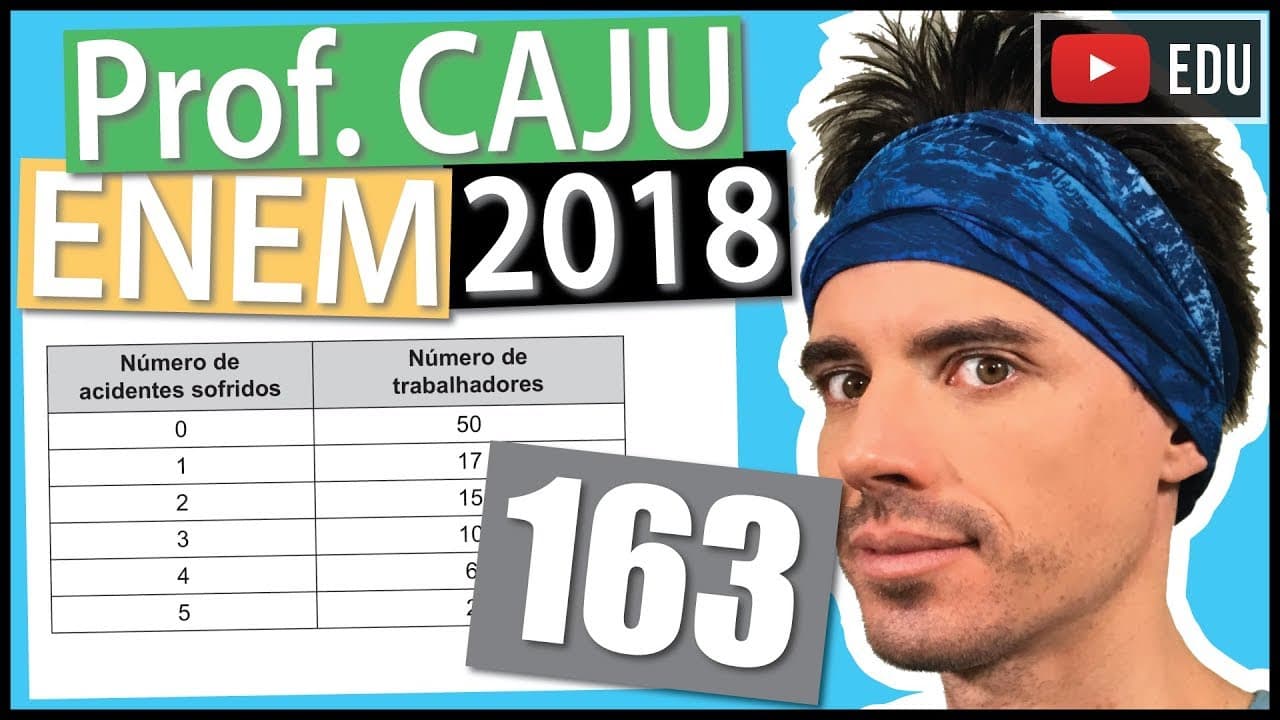Thumbnail: [ENEM 2018] 163 📓 MÉDIA ARITMÉTICA A Comissão Interna de Prevenção de Acidentes (CIPA) de uma