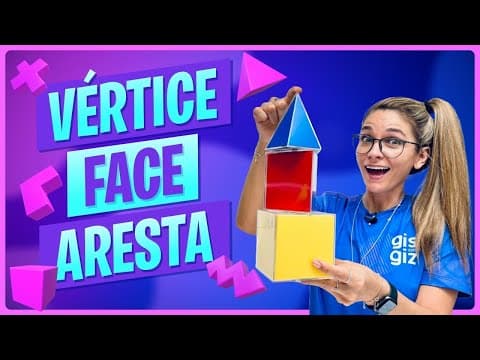 Thumbnail da aula: VÉRTICE, FACE E ARESTA | CUBO, PIRAMIDE E PRISMA | GEOMETRIA ESPACIAL