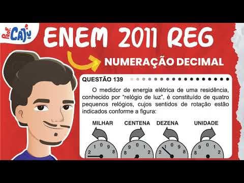 Thumbnail da aula: [ENEM 2011] 139 📘 SISTEMA DE NUMERAÇÃO DECIMAL O medidor de energia elétrica de uma residência