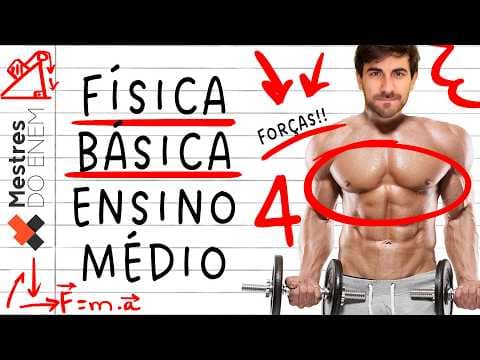 Thumbnail da aula: 💪 TUDO SOBRE FORÇAS PARA O ENEM! Leis de Newton, Vetores, Polias, Força de Atrito e Plano Inclinado