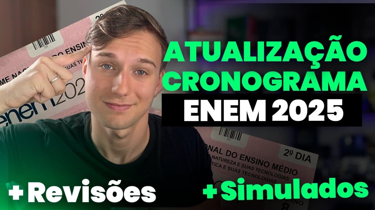 Thumbnail: 🔥 NOVA ATUALIZAÇÃO: CRONOGRAMA ENEM 2025 (MAIS COMPLETO!)