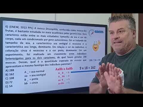 Thumbnail da aula: Correção da questão de genética ENEM 2013 PPL