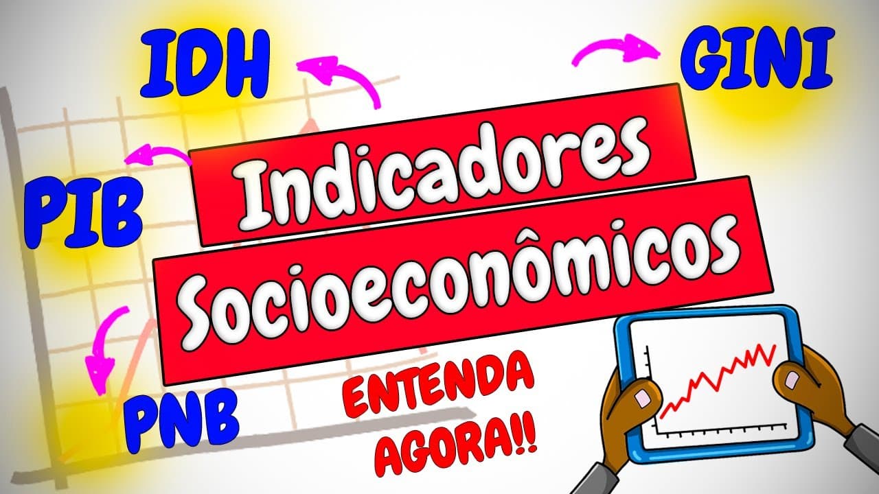Thumbnail: Indicadores Socioeconômicos: IDH, PIB, PNB, coeficiente de GINI, e outros (Geografia)