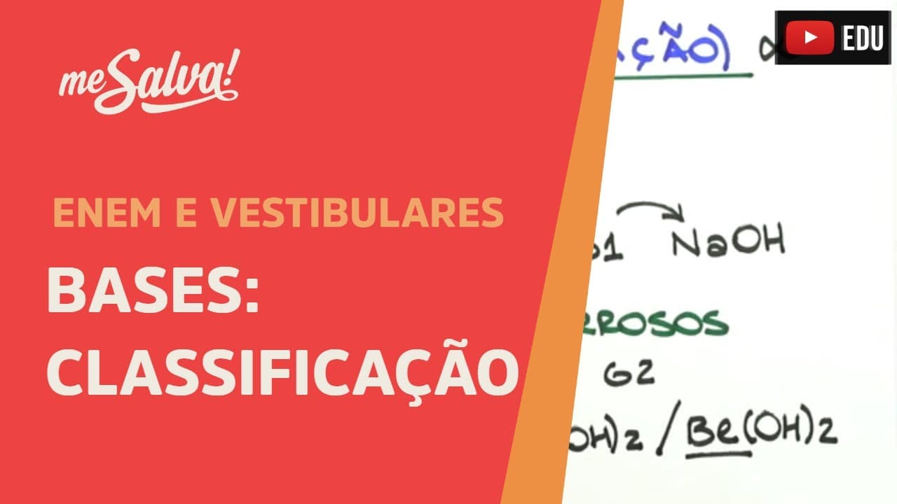 Thumbnail: Me Salva! INO07 - Funções Inorgânicas - Bases: Classificação
