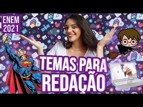 Thumbnail da aula: 🙏VOLTEI!! TEMAS PARA A REDAÇÃO DO ENEM 2021 🔥 (Débora Aladim)