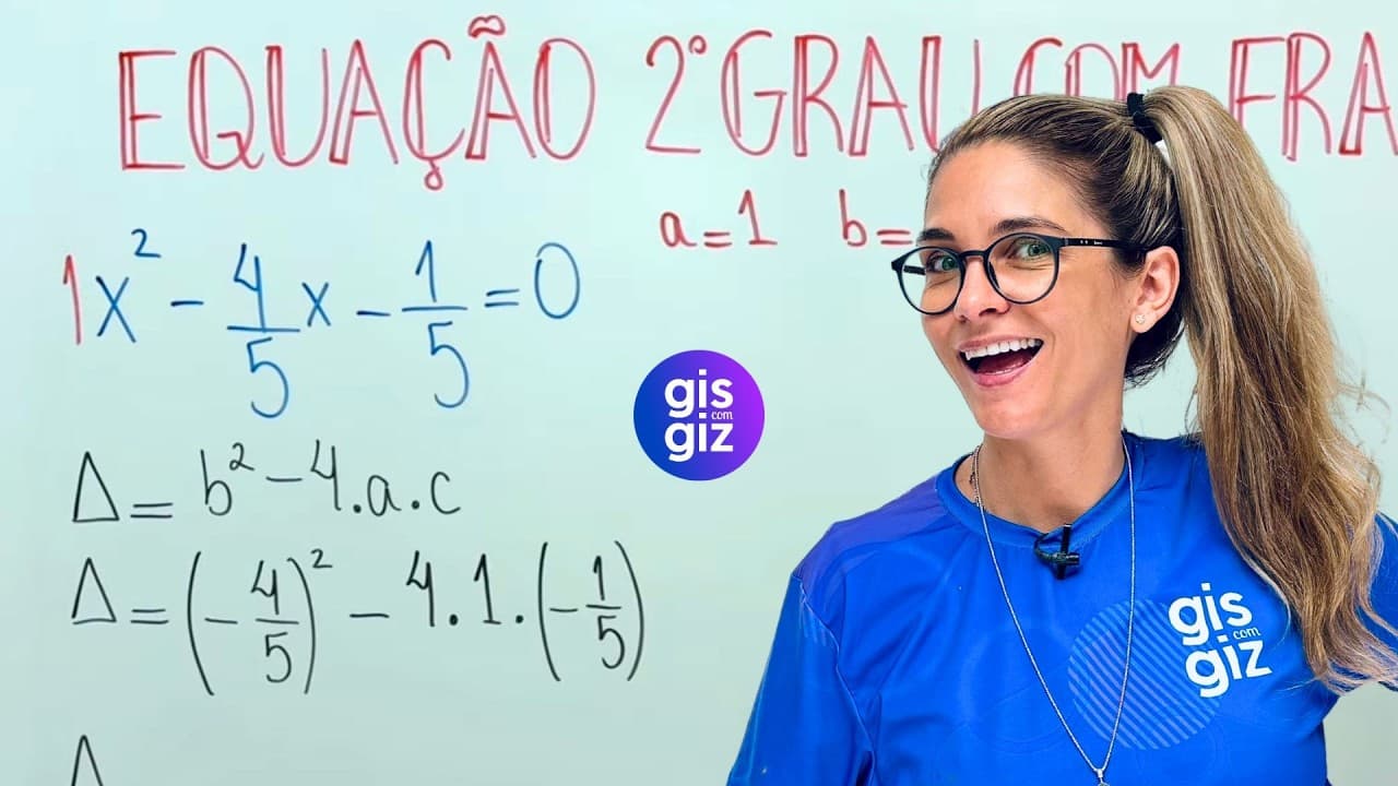 Thumbnail: EQUAÇÃO DO 2º GRAU COM FRAÇÃO | EQUAÇÃO COM FRAÇÃO