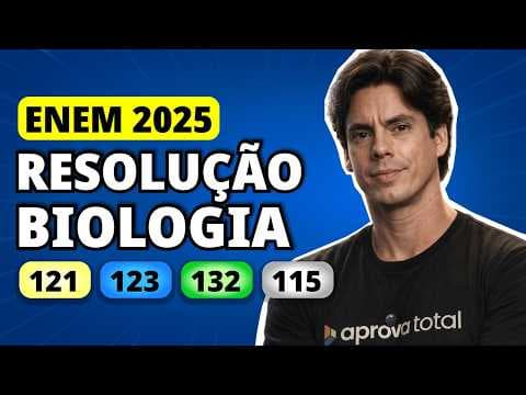 Thumbnail da aula: ENEM 2025 BIOLOGIA – Questão 121 | Plantas e algas realizam fotossíntese oxigênica para síntese de