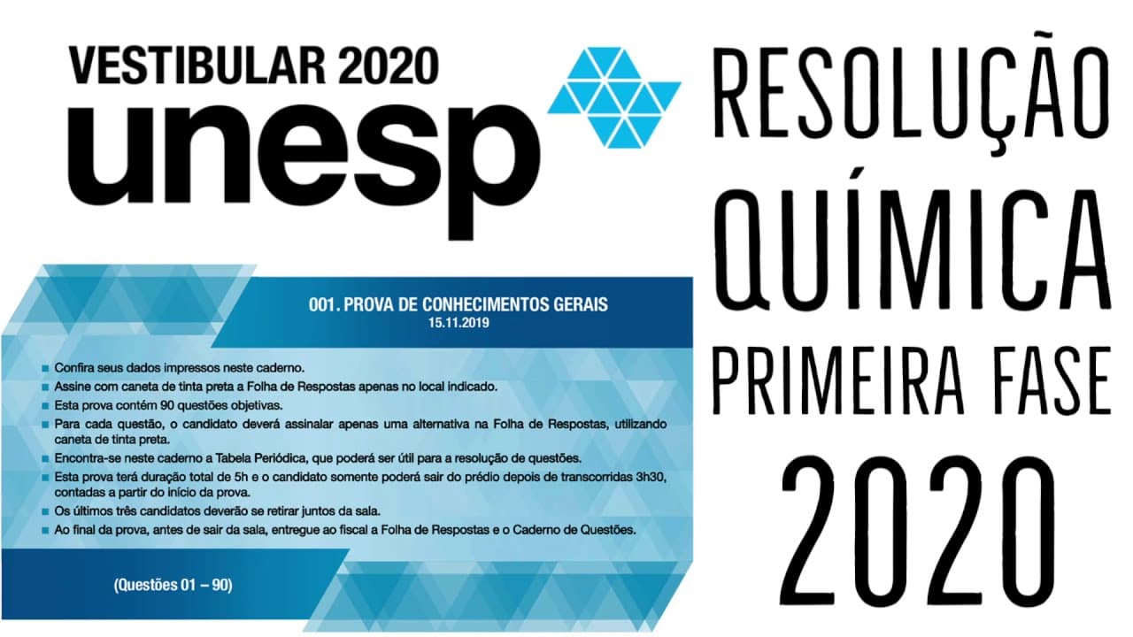 Thumbnail: Questão 69 | Unesp 2020 | Primeira Fase