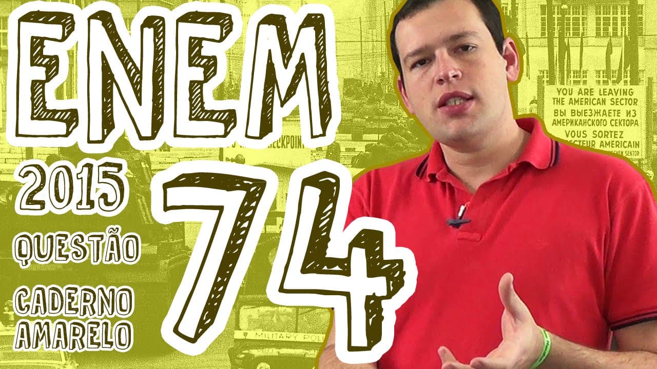 Thumbnail: ENEM 2015 - Questão 74 (Caderno Amarelo)