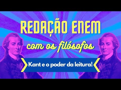 Thumbnail da aula: Redação ENEM com os filósofos - "O poder da transformação da leitura"