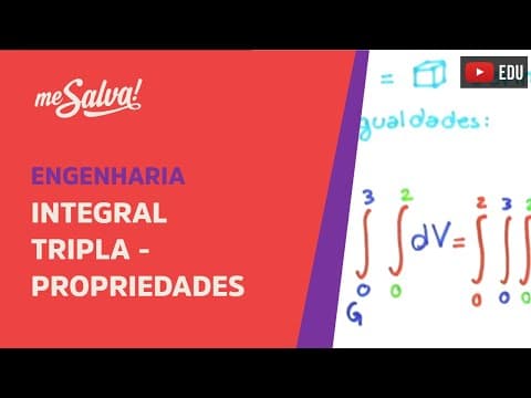 Thumbnail da aula: Me Salva! ITT02 - Integral Tripla - Propriedades