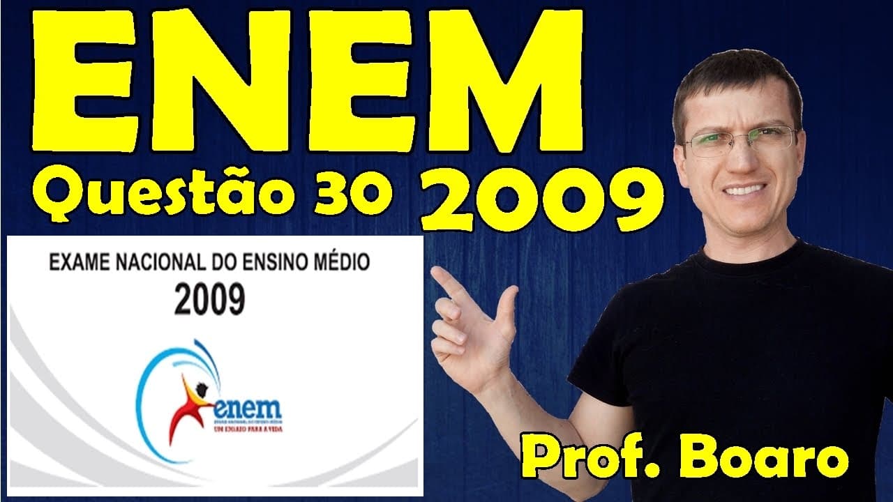 Thumbnail: ENEM 2009 - Physics - Thermology - Question 30 solved (Blue Booklet) - Prof. Marcelo Boaro