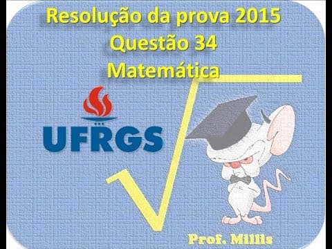 Thumbnail da aula: Questão 34 UFRGS 2015 - soma das áreas dos discos - geometria
