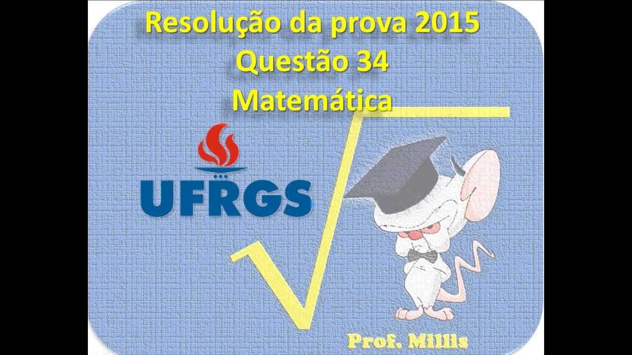 Thumbnail: Questão 34 UFRGS 2015 - soma das áreas dos discos - geometria