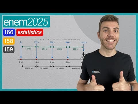 Thumbnail da aula: ENEM 2025 - Pace é um termo usado por um corredor para denominar o seu ritmo médio em uma corrida.