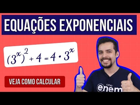 Thumbnail da aula: COMO RESOLVER EQUAÇÕES EXPONENCIAIS | Resumo de Matemática para o Enem