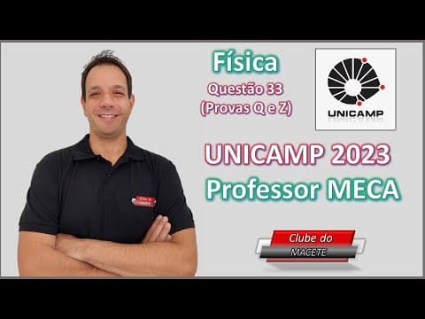 Thumbnail da aula: UNICAMP 2023 | Questão 33 | Resolução | Física |  A pele humana detecta...