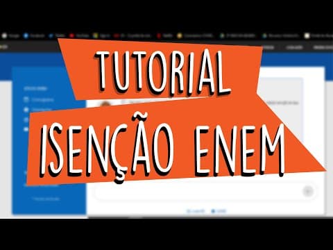Thumbnail da aula: COMO SOLICITAR A ISENÇÃO DO ENEM | PASSO A PASSO