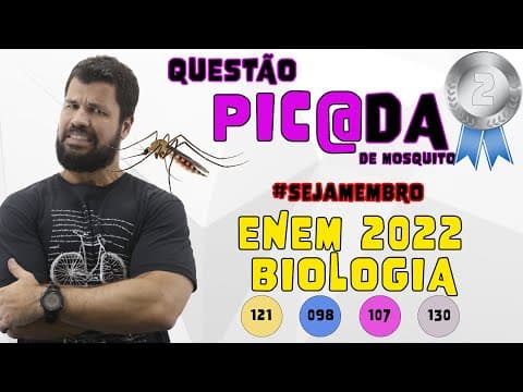 Thumbnail da aula: 2a Questão mais difícil do ENEM 2022 - A agência nacional de vigilância sanitária (ANVISA) aprovou
