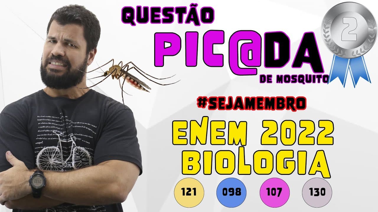 Thumbnail: 2a Questão mais difícil do ENEM 2022 - A agência nacional de vigilância sanitária (ANVISA) aprovou