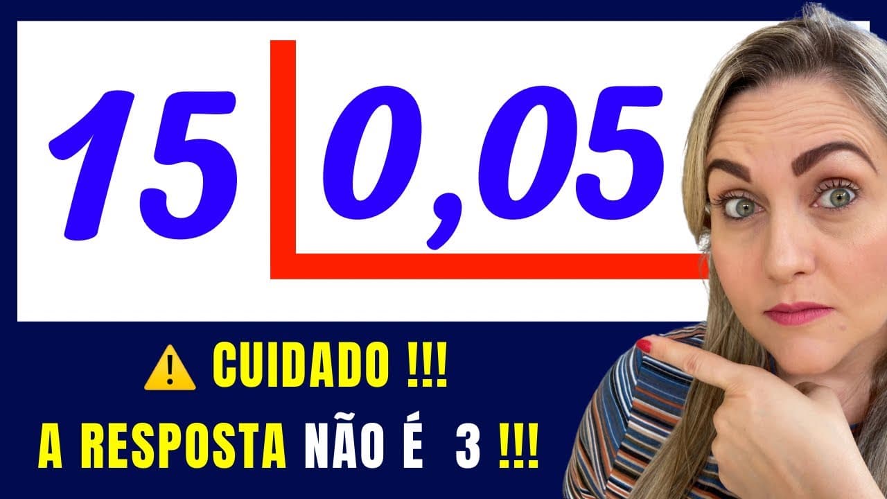Thumbnail: 🤯 É ASSIM QUE FAZ DIVISÃO COM VÍRGULA !! Matemática básica todo dia.📚🚀
