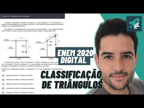 Thumbnail da aula: Considere o guindaste mostrado nas figuras, em duas - MATEMÁTICA EXATAS ENEM 2020 DIGITAL