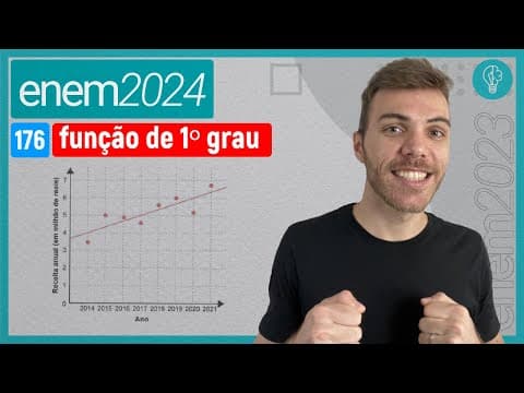 Thumbnail da aula: As receitas anuais obtidas por uma indústria no período de 2014 a 2021, em - FUNÇÃO DE 1º GRAU