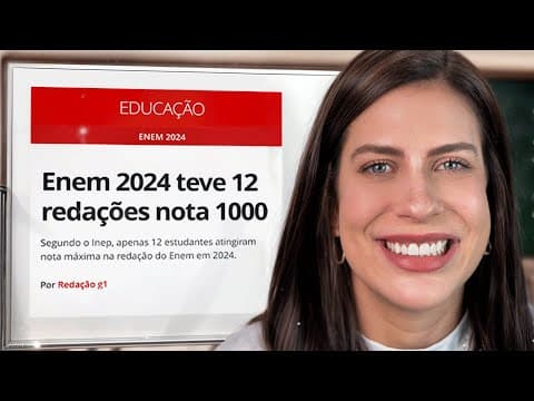 Thumbnail da aula: APENAS 12 REDAÇÕES NOTA 1000 NO ENEM