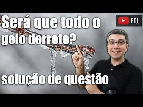 Thumbnail da aula: Será que todo o gelo derrete? Problema nível HARD!