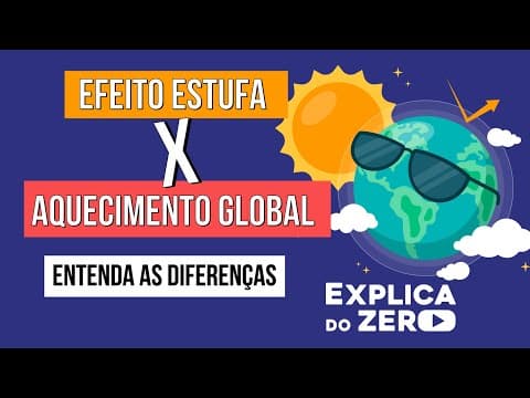 Thumbnail da aula: EFEITO ESTUFA X AQUECIMENTO GLOBAL: entenda as diferenças | Geografia | Explica do Zero | Eduardo