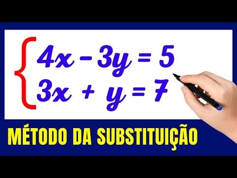 Thumbnail da aula: 🤯AULA GRÁTIS SISTEMA DE EQUAÇÕES!!!  Matemática básica todo dia.📚🚀