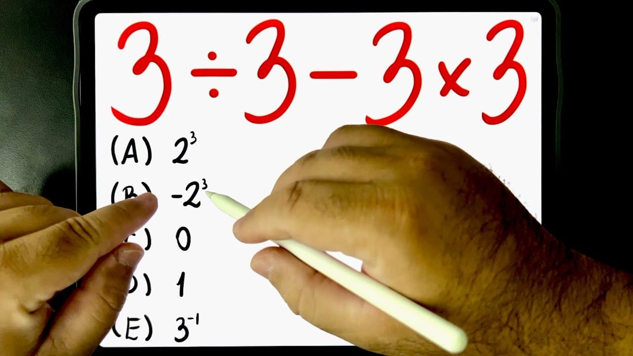 Thumbnail: 🔥 Você consegue resolver essa EXPRESSÃO NUMÉRICA que MUITOS ERRAM? 😱 Vem com o PROCOPIO!