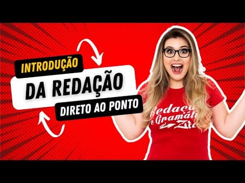 Thumbnail da aula: A SUA INTRODUÇÃO DA REDAÇÃO VAI IMPRESSIONAR OS CORRETORES - Professora Pamba