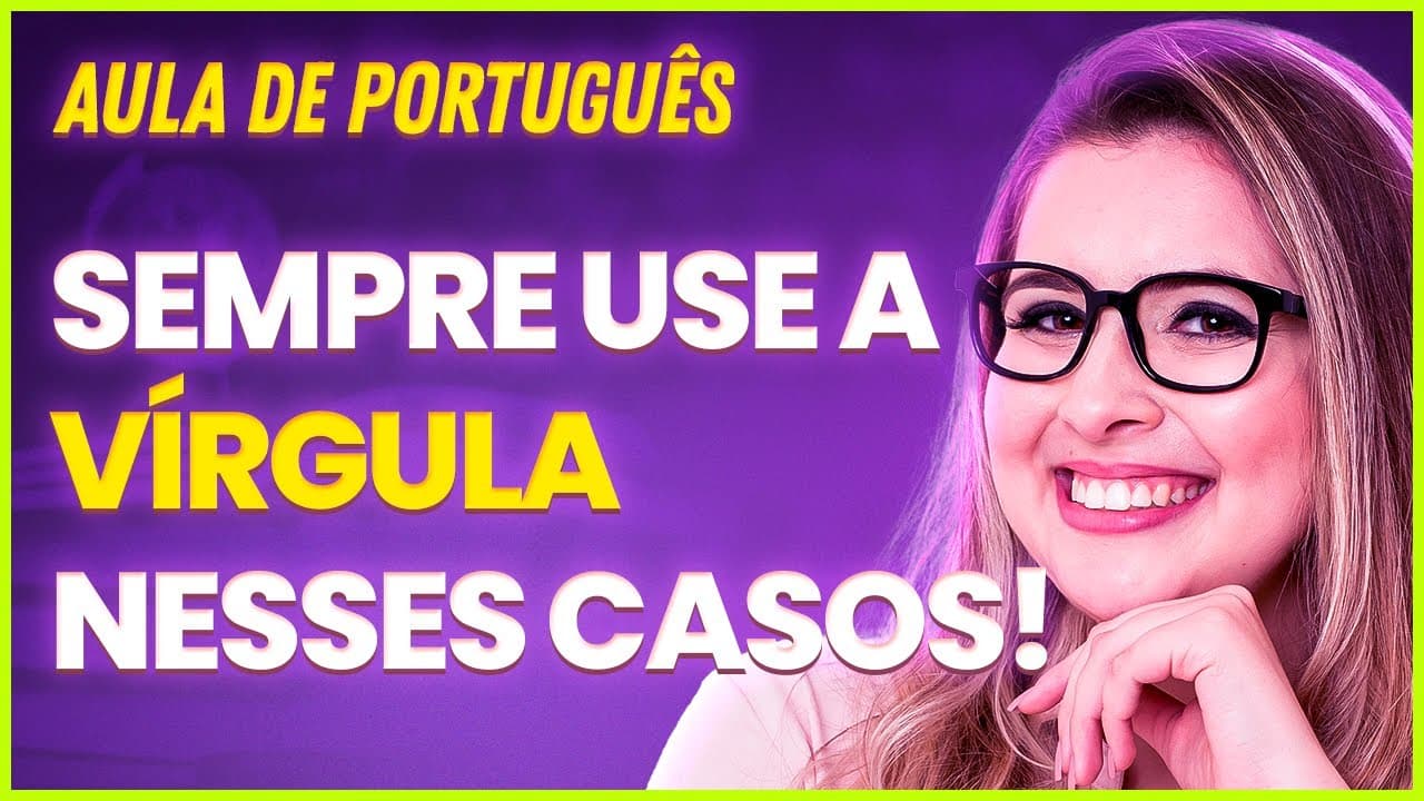 Thumbnail: SEMPRE USE A VÍRGULA NESSES CASOS! (Gramática para Concursos) - Professora Pamba