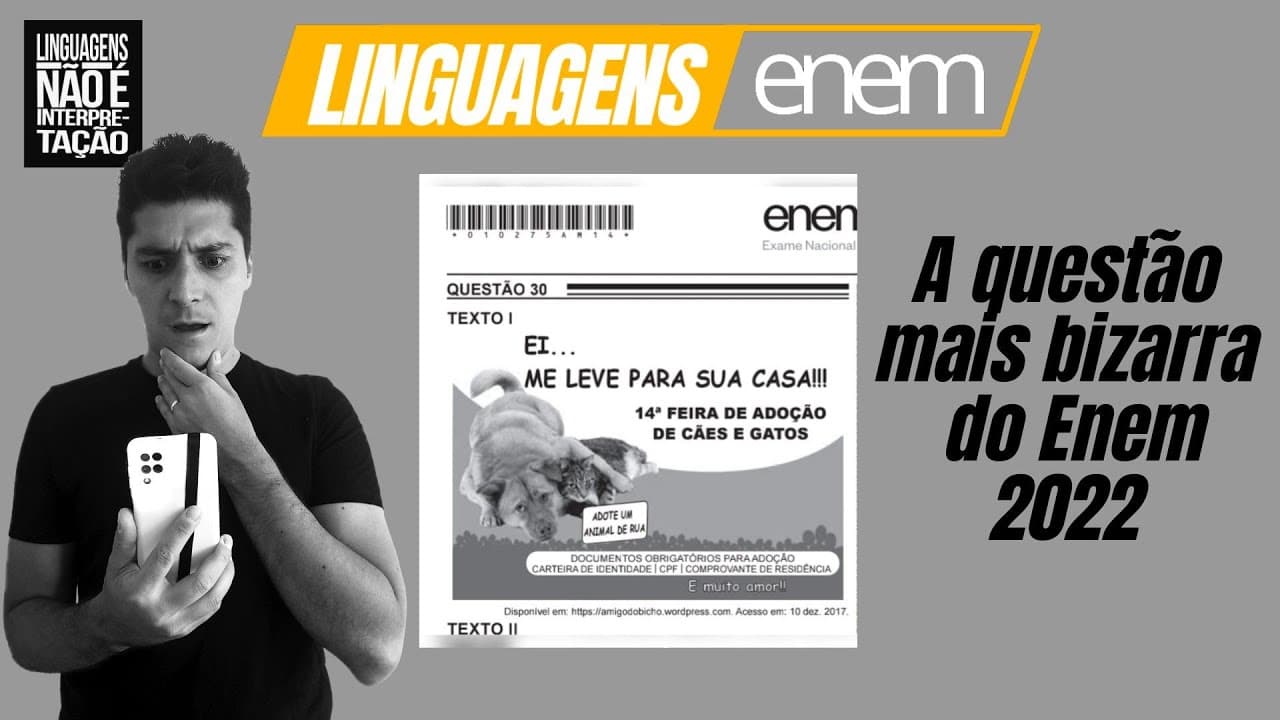 Thumbnail: A questão mais BIZARRA do Enem 2022 (!)