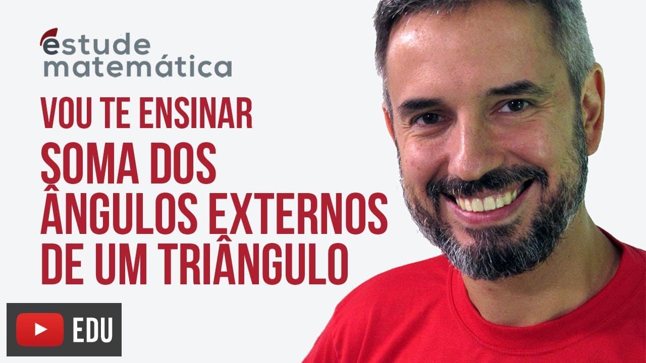 Thumbnail: Soma dos ângulos externos de um triângulo [Geometria Plana: aula 5] – Vou te ensinar 76