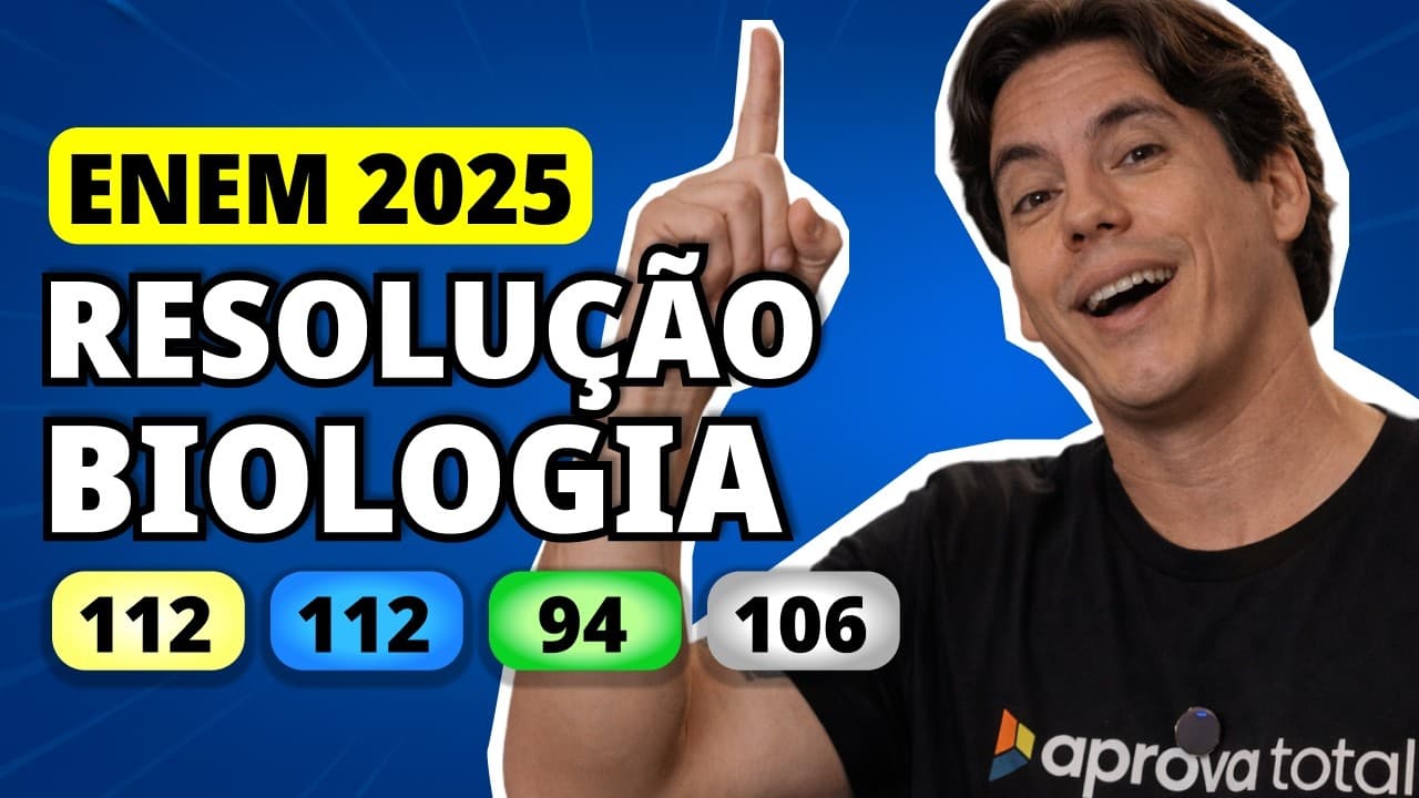 Thumbnail: ENEM 2025 BIOLOGIA – Questão 112 | Golden Rice, ou arroz dourado, é uma variedade de arroz