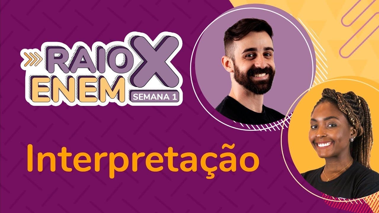 Thumbnail: Raio X: os 5 temas mais cobrados em Interpretação | Felipe Moraes e Luana Vianna