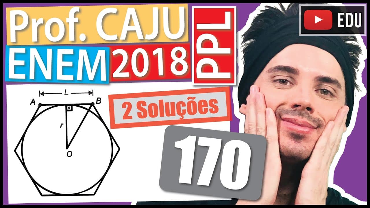 Thumbnail: [ENEM 2018 PPL] 170 📓 GEOMETRIA PLANA Um brinquedo chamado pula-pula, quando visto de cima, consiste