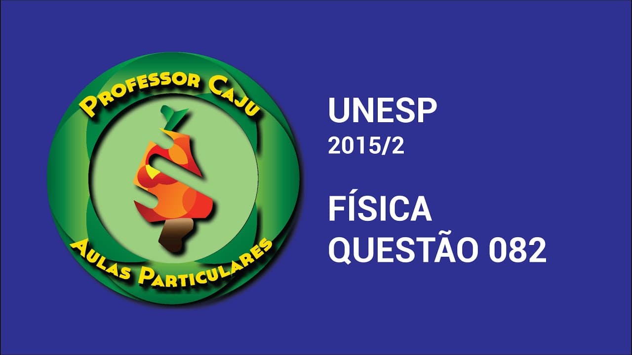 Thumbnail: UNESP 2015/2 | FÍSICA | QUESTÃO 082