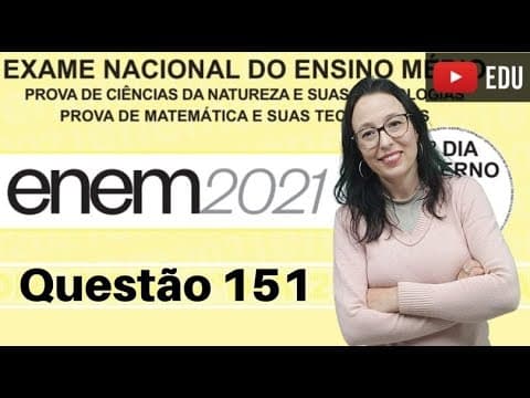 Thumbnail da aula: ENEM 2021 - Um automóvel apresenta um desempenho médio de 16 Km/l - Professora Angela Matemática